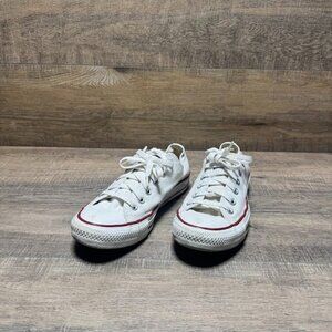 Converse Chuck Taylor All Star White Canvas Sneakers Women's Size 8